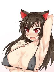 armpit_hair big_breasts female hisui_(stapspats) kagerou_imaizumi stapspats tagme touhou