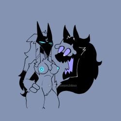 big_breasts breasts female kindred league_of_legends sakanagashima tagme wolf_(league_of_legends)