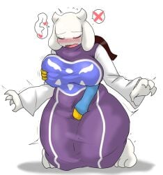 1boy 1girls 2d anthro anthro_focus big_breasts blush breasts enigi09 feet female female_anthro female_focus frisk hair heart human humanoid larger_anthro larger_female male male/female male_frisk male_human male_human/female_anthro size_difference smaller_human smaller_male straight toriel undertale undertale_(series) unseen_male_face white_background x