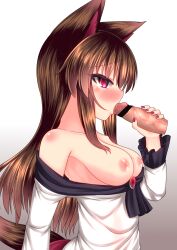 fellatio female kagerou_imaizumi karasuma_amiru tagme touhou wolf_girl