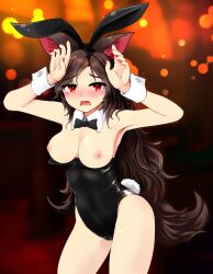 bunnysuit female kagerou_imaizumi nama_shirasu tagme touhou wolf_girl