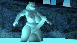 1futa 3d animal_genitalia anthro areolae balls big_balls big_breasts breasts erection furry futa_only futanari gigantic_testicles goat horsecock huge_balls huge_cock humanoid hyper hyper_balls hyper_penis large_penis nipples nude penis red_eyes solo standing suprised toriel undertale undertale_(series) white_body zombuttsfm