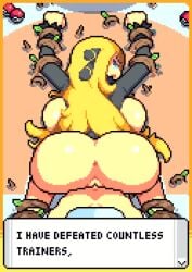 1boy 1girls animated ass ass_bigger_than_head big_ass big_breasts big_butt blonde_hair blue_eyes bound bound_wrists breasts breasts_bigger_than_head clothing cum cum_in_pussy cum_inside cynthia_(pokemon) darkred333 defeat_impregnation defeat_sex defeated doggy_style dubious_consent english_text female female_penetrated femsub from_behind gif huge_ass huge_breasts human human_only impregnation large_ass large_breasts larger_female long_hair longer_than_30_seconds lucas_(pokemon) male mature_female nintendo not_furry open_mouth penetration penis pixel_art pokemon pov pussy rape restrained sex small_dom_big_sub small_penis sound spread_legs straight top-down_bottom-up unwanted_creampie unwanted_cumshot vaginal_penetration video