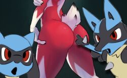 big_ass firedraggy lucario lycanroc meme pointing_soyjak pokemon pokemon_(species) riolu tagme