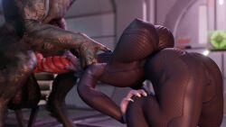 1boy 1boy1girl 1girls 3d alien alien/human alien_girl animated big_balls big_belly big_breasts bodysuit cum cumflation deepthroat female female_sangheili fullmetaldude halo_(series) inflation knotted_cock male monster monster_cock mp4 naked nude reverse_sword_swallowing_position sangheili skin_tight_suit sound theimperialis throat_bulge throat_swabbing video werewolf wide_hips