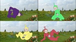 animated big_breasts cbeebies dipsy gif laa-laa mr_lewdologist po_(teletubbies) teletubbies the_main_teletubbies_cast tinky_winky