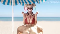 1boy 1boy1girl 1girls 3d abs animated areola_slip aviator_sunglasses bare_shoulders batman_(series) beach big_breasts big_penis bikini blue_eyes boobjob boobs bouncing_breasts bra breasts clothing clown clown_girl clown_makeup completely_naked completely_naked_male completely_nude completely_nude_male dc dc_comics delalicious3 duo earrings eye_contact eye_contact_pov eyeliner eyeshadow eyewear face_paint female female_focus female_on_top glans glasses happy happy_female happy_sex harley_quinn harley_quinn_(injustice) headphones headphones_around_neck huge_breasts human injustice_2 isuma_va jewelry large_ass large_breasts large_penis light-skinned_female light_skin lipstick looking_at_partner looking_at_viewer makeup male male/female male_moaning male_pov multicolored_hair muscular muscular_male necklace netherrealm_studios nipple_peek nipple_slip nipples open_eyes open_mouth open_smile outdoor outdoors outside paizuri pale_skin penis pigtails pov pov_crotch pov_eye_contact pov_male pubes pubic_hair public red_lipstick ring shadylewds smile smiling smiling_at_viewer sound straight sunglasses swimwear tattoo tattoos tied_hair tinted_eyewear titfuck titjob tits tongue twintails two_tone_hair umbrella video winking winking_at_viewer