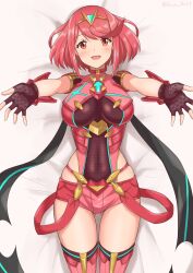 1girls 6oryo_illust breasts dakimakura female female_only looking_at_viewer nintendo open_mouth pyra solo tagme xenoblade_(series) xenoblade_chronicles_2