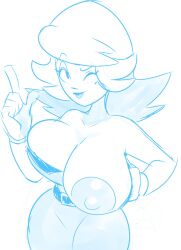 big_breasts codykins123 collaboration dress marci_mcfist nipple_slip one_breast_out one_eye_closed patreon patreon_exclusive patreon_only_post randy_cunningham:_9th_grade_ninja sketch superspoe wink wip