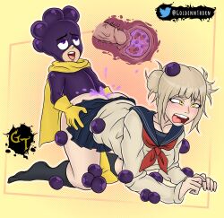 blonde_hair cum_in_pussy doggystyle goldennthorn himiko_toga minoru_mineta my_hero_academia sex smaller_male x-ray