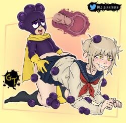 blonde_female blonde_hair goldennthorn himiko_toga minoru_mineta my_hero_academia sex smaller_male x-ray