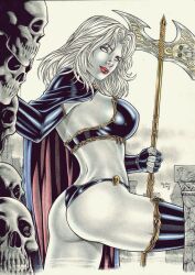 big_ass big_boobs big_breasts chaos_comics dominant_female dominatrix ed_benes_studio fitness lady_death latex medson_lima queen_of_the_dead seductive seductive_eyes seductive_look solo_female solo_focus