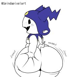 axoarts big_ass bubble_butt femboy grabbing_own_ass huge_ass jack_frost_(megami_tensei) jester_cap jiggling_ass male megami_tensei moobs persona presenting shin_megami_tensei sinking_grip smile solo solo_male spindapixelart thick_thighs white_body wide_hips