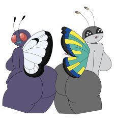 2girls big_ass big_breasts breasts bubble_butt butterfree female gazaster multiple_girls pokémon_(species) pokemon savanna_vivillon tagme vivillon