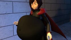 animated big_ass big_belly big_breasts clothing digestion heymanand_(artist) large_breasts mirror neo_(rwby) oral_vore ruby_rose rwby sound video vore