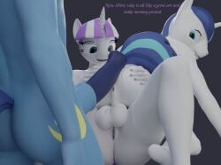 1girls 2d 3d_(artwork) animal_genitalia animal_penis anthro anthrofied anus ass balls big_balls big_penis bisexual blue_body blue_hair blue_skin blue_tail cutie_mark digital_media_(artwork) equid equine equine_penis eyelashes father father_and_child father_and_son female friendship_is_magic fuckboy gay genitals group group_sex hair hasbro hi_res horn huge_cock imminent_sex incest male male/female male/male mammal mother mother_and_child mother_and_son multiple_boys my_little_pony night_light_(mlp) nude parent parent_and_child penis purple_hair pussy sex shadart shining_armor_(mlp) son threesome twilight_velvet_(mlp) unicorn white_body white_skin