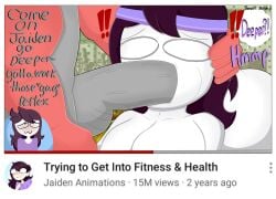 blowjob damienminded fitness_dick_in_your_mouth hand_on_head huge_cock jaiden jaiden_animations tagme youtube youtuber