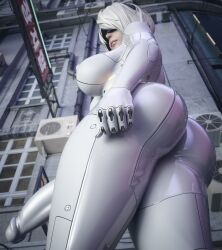 1futa 3d ass big_ass big_breasts blindfold bodysuit breasts casual clothing cock_sleeve_(clothes) elbow_gloves erection futa_only futanari genitalwear gloves huge_cock large_breasts latex latex_armwear latex_bodysuit latex_breasts latex_clothing latex_elbow_gloves latex_futa latex_gloves latex_legwear latex_long_gloves latex_nipples latex_stockings latex_suit latex_thighhighs long_gloves nier nier:_automata penis public solo stevencarson white_bodysuit white_latex white_latex_elbow_gloves white_latex_futa white_latex_meatus white_latex_thighhighs yorha_2b