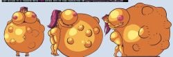 1girls belly belly_expansion big_belly big_breasts breast_expansion breasts dc_comics expansion female fetal_movement green_eyes huge_breasts hyper_belly hyper_pregnancy inflation nipples orange_skin pink_hair pregnant pyradk sequence starfire teen_titans