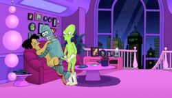 amy_wong bender_bending_rodriguez breasts female futurama human kif_kroker male robot straight tagme