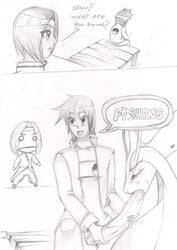 blush comic drawn erection fellatio fishing funny human long_penis milotic nikoh oral penis pokemon pokephilia speech_bubble