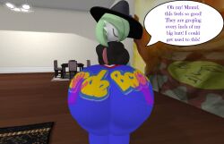 3d big_ass big_breasts breasts bubble_butt excessive_size female gardevoir huge_ass humanoid pokémon_(species) pokemon pokemon_(species) tagme vanessa_(zer0264) zer0264