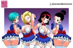 android_18 bulma_briefs chichi clothing dragon_ball dragon_ball_super dragon_ball_z franfuentesart2 videl videl_(dragon_ball_super)