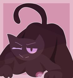 2022 ass cartoon_network cat_ears cat_humanoid cookie_cat_(steven_universe) drawinecchi furry nipples self_upload simple_shading steven_universe tail