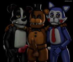 3boys bear border_collie candy_(fnac) canid canine canine_penis cat dog domestic_cat domestic_dog doug_(tnar) feline five_nights_at_candy's five_nights_at_freddy's freddy_(fnaf) genitals male male_only penis penis_grab those_nights_at_rachel's toy_freddy_(fnaf)