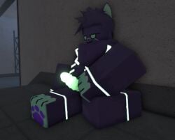 1boy 3d furry kaiju_paradise male penis radant roblox roblox_game sinox_(kaiju_paradise) solo solo_male source_request tagme