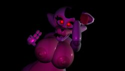 3d 4_fingers animatronic big_breasts black_background breasts female female_only five_nights_at_freddy's five_nights_at_freddy's_2 gesture huge_breasts looking_at_viewer mangle_(fnaf) nipples open_mouth prisma3d robot scottgames simple_background solo solo_female uncensored unknown_artist