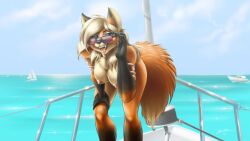 boat champagne_(jeremy_bernal) fur furry glasses jeremy_bernal signature sunglasses tagme water yiff