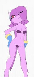 animated anthro aquatic_dragon dragon female female_protagonist freedom_planet gif maebari pasties pstash sash_lilac video_games