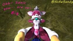 3d anal anal_insertion anal_sex belly_button blue_penis brown_eyes chip_(sonic) dialogue gloves grabbing_from_behind grabbing_hips grass male/male male_penetrated muscles nsfwsandy orgasm_face pov purple_fur render satisfied satisfied_look satisfied_smile sfm sonic_(series) sonic_the_hedgehog sonic_the_hedgehog_(series) toned_belly top_view