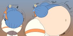 apex_legends belly_expansion big_belly big_breasts breasts female inflation tagme tradicon666 wattson_(apex_legends)