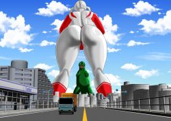 ass big_ass female giantess large_ass milf monster mother_of_ultra thick thick_ass thick_thighs ultraman_(franchise) voluptuous watanabe_kenpou wide_hips