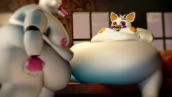 3d animated big_belly bubblefox fat female five_nights_at_freddy's funtime_foxy_(fnaf) funtime_foxy_(fnafsl) lolbit_(fnaf) morbidly_obese morbidly_obese_female mp4 no_sound obese obese_female tagme video