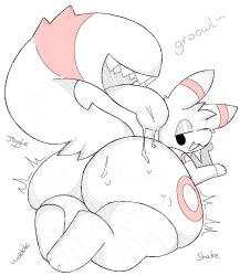 big_ass bubble_butt cosmic_umbreon creamed_s0da drooling eeveelution huge_ass inviting pokémon_(species) pokemon presenting presenting_hindquarters suggestive_look tagme tail_maw umbreon