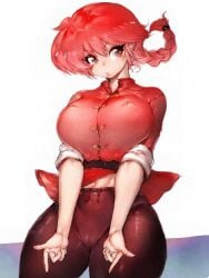 big_breasts chinese_clothes clothing erect_nipples erect_nipples_under_clothes fumio_(rsqkr) large_breasts nipple_bulge nipples pussy ranma-chan ranma_1/2 ranma_saotome red_hair thick thick_thighs tight_clothes tight_clothing voluptuous wide_hips