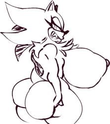 big_ass big_breasts breasts bubble_butt female huge_ass rule_63 sega shadow_the_hedgehog sonic_(series) tagme wolflance