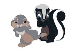 2boys bambi_(film) black_fur blue_eyes brown_eyes bunny cub disney edit feral flower_(bambi) footjob fur furry furry_only gay grey_fur interspecies lagomorph lswrds60 male male_only no_humans pawjob penis rabbit sketch skunk tail thumper veins veiny_penis