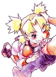 color_sketch cum deepthroat fellatio female human male naruto nekomata_naomi nekomataya oral penis quad_tails straight straight_hair temari uncensored young