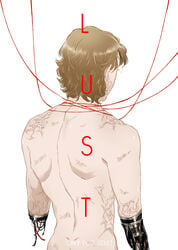 amputee anakin_skywalker ass back_muscles blonde_hair burn_scar cybernetic_arm facing_away full_color lingi15 looking_away male male_only muscle muscular nude prosthetic prosthetic_arm red_string robotic_arm scar scars solo_focus solo_male star_wars