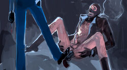 2d anal gun_in_ass human human_male human_only kob male male_only partially_clothed selfcest spy_(team_fortress_2) team_fortress_2 yaoi