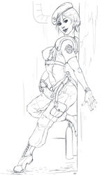 beret capcom futa_only futanari human intersex jill_valentine mlad resident_evil sketch