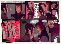 >:( 1boy 2girls adult_and_teenager after_deepthroat after_oral age_difference areolae aroused asian avatar_the_last_airbender azula bisexual bisexual_(female) blush cheating_wife clothing comic comic_page corrupting_youth cum cum_in_mouth cum_swallow cum_swap deep_kissing dialogue drinking_cum dubious_consent female femdom femsub fire_nation gulp inviting_to_sex kissing male mascara oral partial_male penis petite royalty runny_makeup saliva_swap seducing shadowmist snowballing surprise_kiss surprised swallowing_bulge swallowing_sounds teenage_girl teenager wet wet_pussy wide_eyed