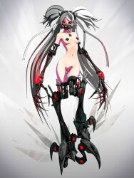 calne_ca cyborg gas_mask maeda_koutarou pasties pussy_piercing red_eyes vocaloid