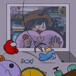 among_us big_breasts breasts claw_machine female puffster3 tagme