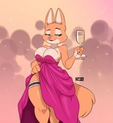 2022 4_fingers absurd_res adorable alcohol animated anthro beverage big_breasts bodily_fluids breast_expansion breasts bridal_garter canid canine cleavage cleavage_overflow clothed clothing clothing_lift container cup cute cute_face diane_foxington dreamworks dress dress_lift drinking_glass expansion exposed_breasts eyebrow_piercing facial_piercing female female_only fingers fox fur garter_belt glass glass_container glass_cup half-closed_eyes hi_res holding_beverage holding_cup holding_object huge_breasts joaoppereiraus lactating looking_at_own_breasts looking_at_self looking_down mammal narrowed_eyes orange_body orange_fur piercing public signature solo solo_female the_bad_guys thick_thighs wardrobe_malfunction