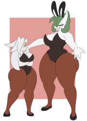 2girls alex(dewwydartz) big_breasts breasts bunnysuit dewwydartz eva(dewwydartz) female gardevoir multiple_girls original original_character original_characters pokémon_(species) pokemon pokemon_(species) raboot tagme